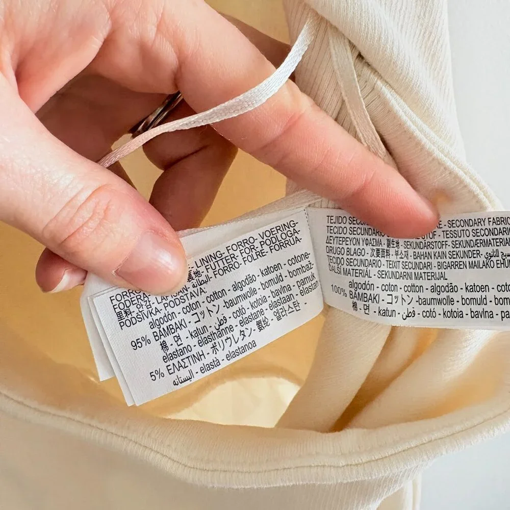 Zara Cutout Combination Midi Dress Ecru White NWT Size Large - Picture 10 of 10